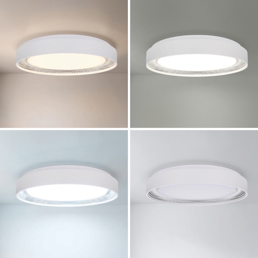 Brilagi - Dimbart LED-takarmatur WALDO LED/48W/230V 3000-6500K Ø 40 cm vit/silver + fjärrkontroll