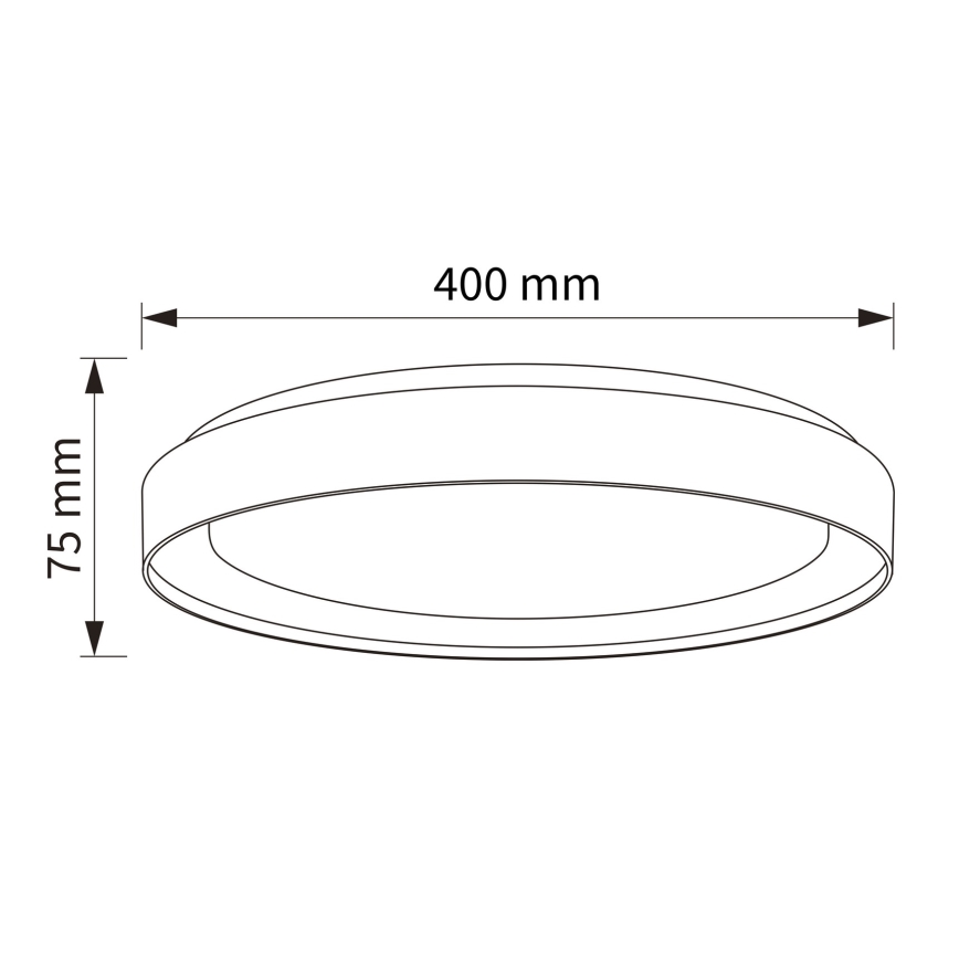 Brilagi - Dimbart LED-takarmatur WALDO LED/48W/230V 3000-6500K Ø 40 cm vit/silver + fjärrkontroll