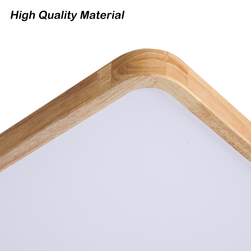 BRILAGI - Dimbar LED takarmatur WOODLINE SQUARE LED/80W/230V 3000-6000K ek 60x60 cm + fjärrkontroll