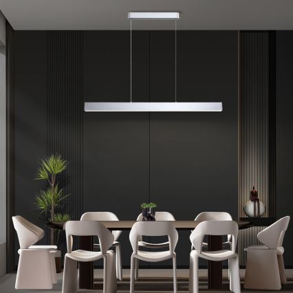 Brilagi - LED Dimbar taklampe med kabel SLEEKLINE SMART LED/40W/230V 3000-6000K Wi-Fi Tuya silver + fjernkontroll