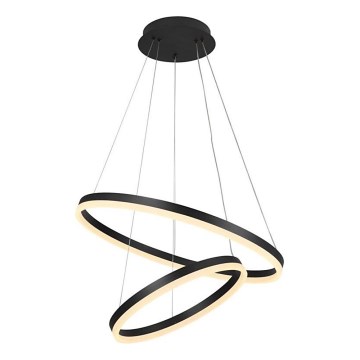 Brilagi - LED dimbar takpendel med vajer CIRCLE LED/70W/230V 3000-6500K Ø 60 cm svart + fjärrkontroll