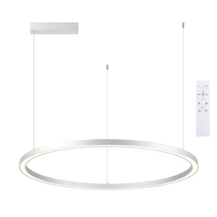 Brilagi - Dimbart LED-pendel på vajer PORTOFINO LED/60W/230V 3000-6000K Ø 80 cm silver + fjärrkontroll