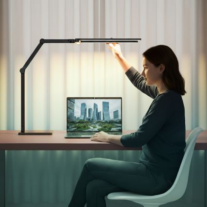 Brilagi - LED dimmbar beröringsstyrd bordslampa VARIO LED/24W/230V 3000-6500K CRI 92 svart