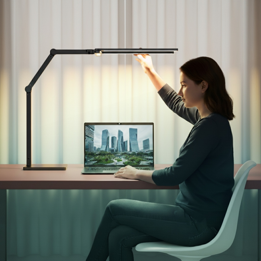Brilagi - LED dimmbar beröringsstyrd bordslampa VARIO LED/24W/230V 3000-6500K CRI 92 svart