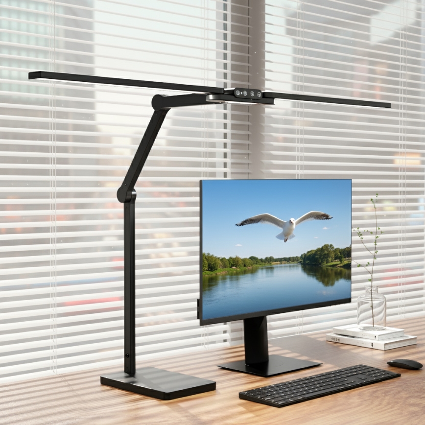 Brilagi - LED dimmbar beröringsstyrd bordslampa VARIO LED/24W/230V 3000-6500K CRI 92 svart