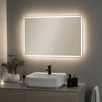 Brilagi - LED uppvärmd badrumsspegel BELLA LED/19W/230V 60x90 cm IP44 CRI 90 dimbar + CCT
