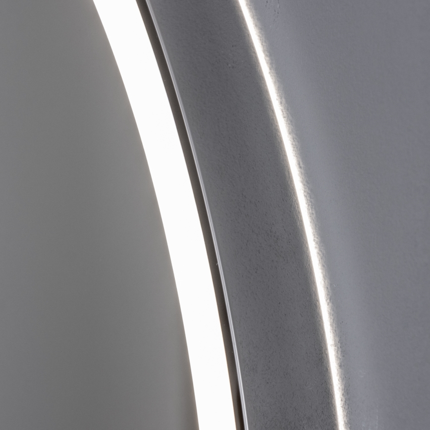 Brilagi - Dimmbar LED-badrumsspegel med uppvärmning och integrerad belysning ALU PRO LED/18W/230V Ø 60 cm 3000/4000/6500K IP44 blank krom CRI 90