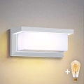 Brilagi - LED dimbar utomhusvägglampa BRICKY 1xE27/6W/230V 2700-6500K IP54 vit