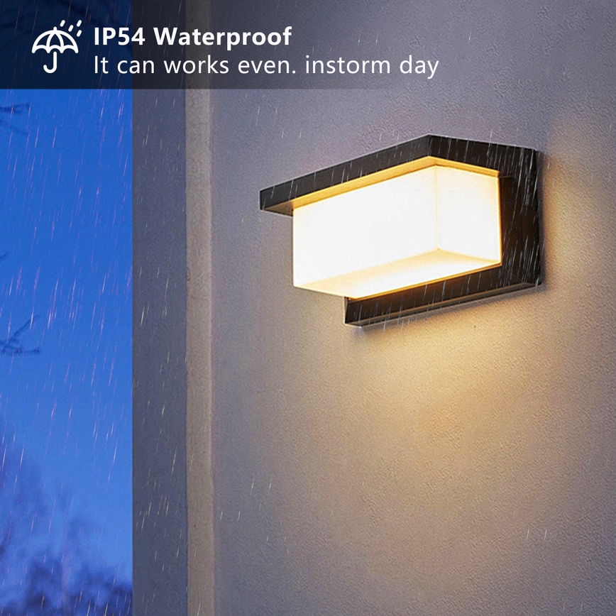 Brilagi - LED-dimmbar utomhusvägglampa BRICKY 1xE27/6W/230V 2700-6500K IP54 svart