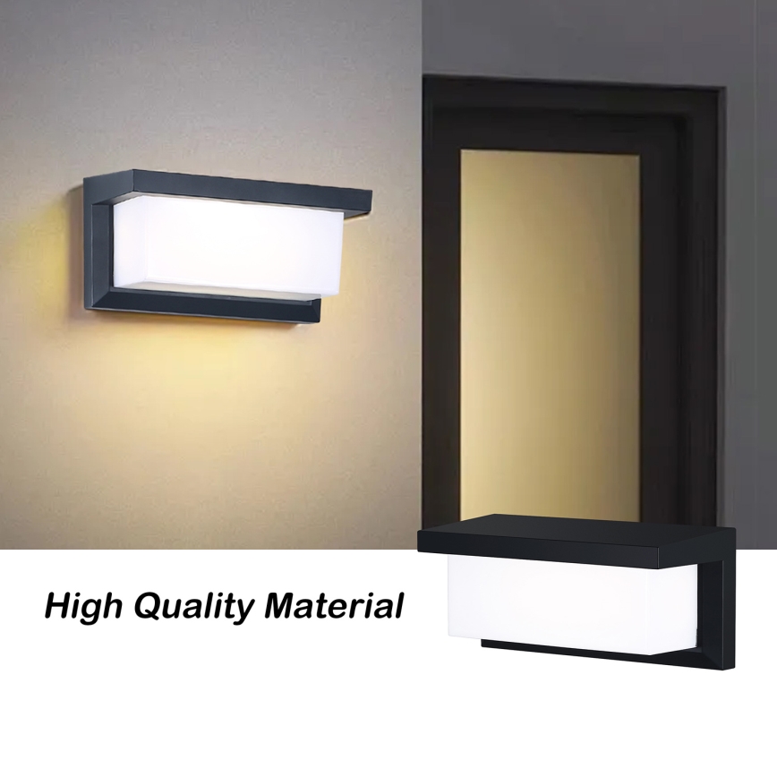Brilagi - LED-dimmbar utomhusvägglampa BRICKY 1xE27/6W/230V 2700-6500K IP54 svart