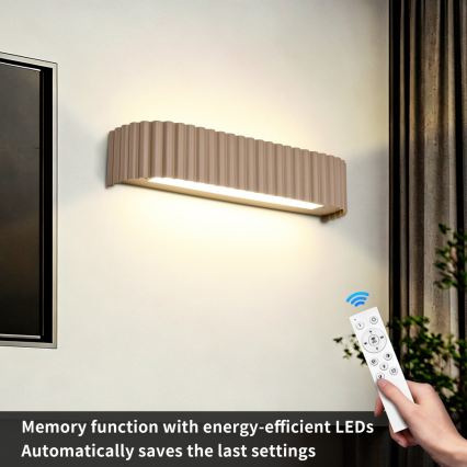 BRILAGI - LED-dimbar väggarmatur FALCON MODERN LED/14W/230V 3000-6000K 40 cm beige + fjärrkontroll