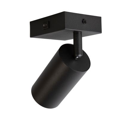 BRILAGI - LED RGBW dimbar väggspot med strömbrytare SELE 1xGU10/4,8W/230V 3000K svart + fjärrkontroll