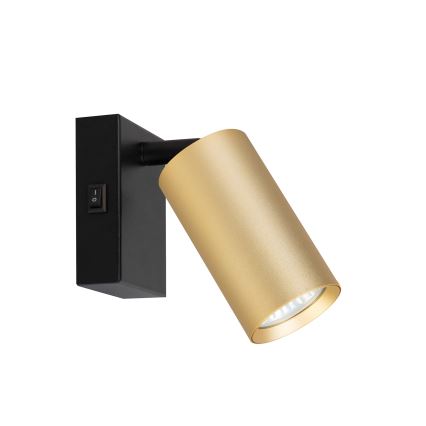 Brilagi - LED RGBW dimbar väggspotlight SELE 1xGU10/4,8W/230V 3000K svart/guld + fjärrkontroll