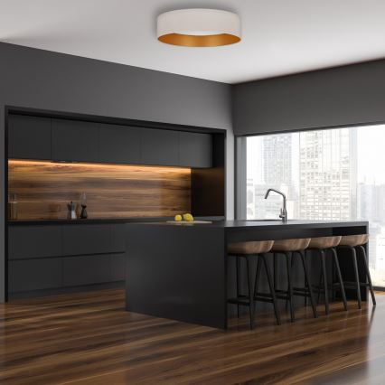 Brilagi - LED dimbar taklampa VELVET SMART LED/24W/230V Ø 45 cm 2700-6500K Wi-Fi Tuya kräm/guld + fjärrkontroll