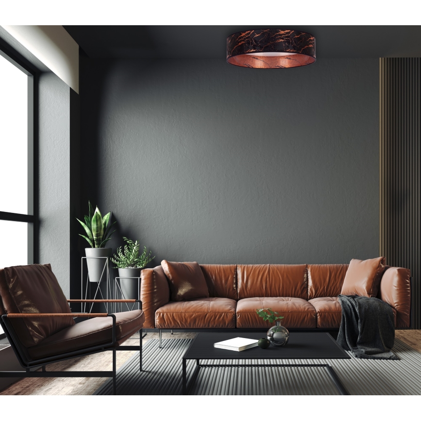 Brilagi - LED dimbar taklampa VELVET SMART LED/24W/230V Ø 45 cm 2700-6500K Wi-Fi Tuya svart/koppar + fjärrkontroll