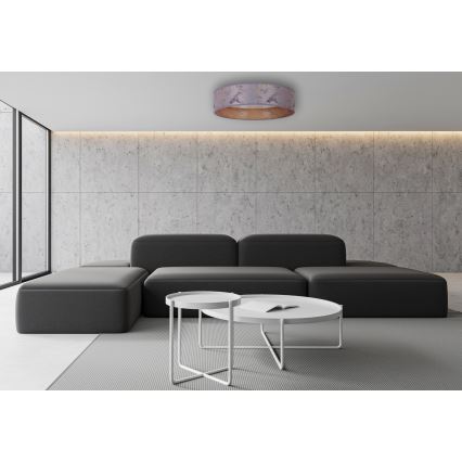 Brilagi - LED Dimbart Taklampa VELVET SMART LED/24W/230V Ø 45 cm 2700-6500K Wi-Fi Tuya grå/guld + fjärrkontroll