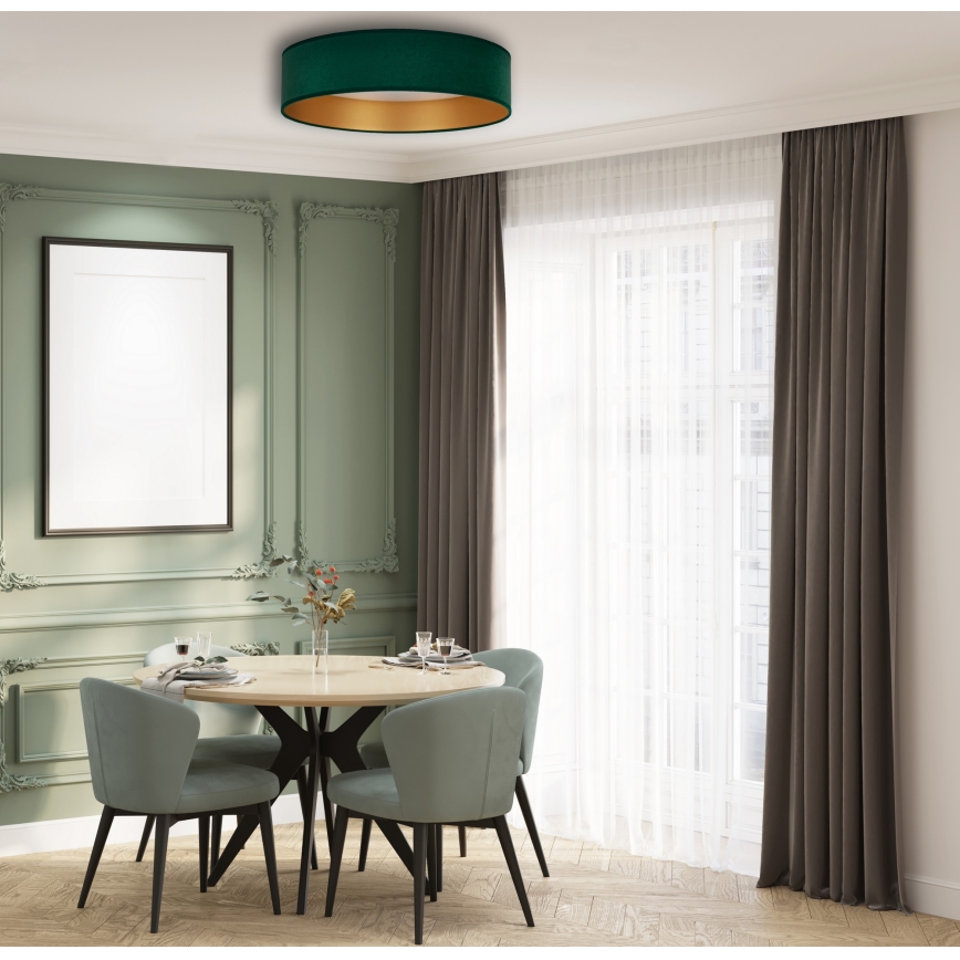 Brilagi - LED dimbar taklampa VELVET SMART LED/36W/230V Ø 55 cm 2700-6500K Wi-Fi Tuya grön/guld + fjärrkontroll