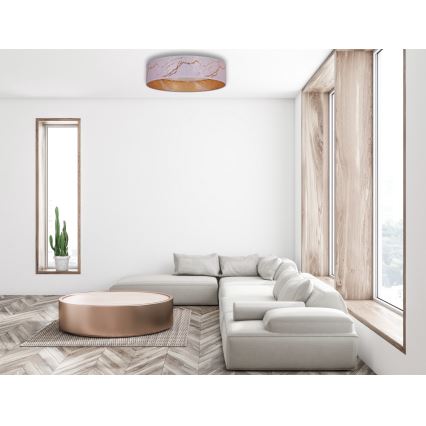 Brilagi - LED dimbar taklampa VELVET SMART LED/36W/230V Ø 55 cm 2700-6500K Wi-Fi Tuya vit/guld + fjärrkontroll