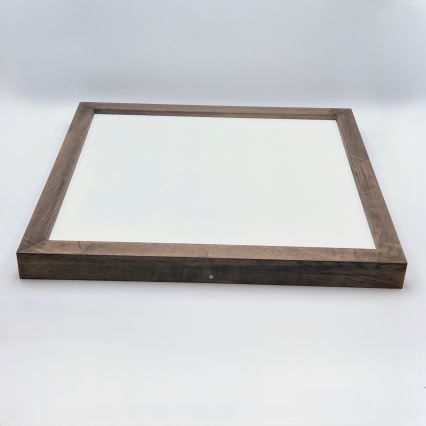 Brilagi - LED dimbar badrumsplafond WOODY FRAME LED/50W/230V ek valnöt 60x60 cm 3000-6000K IP44 + fjärrkontroll