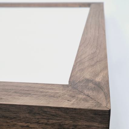 Brilagi - LED dimbar badrumsplafond WOODY FRAME LED/50W/230V ek valnöt 60x60 cm 3000-6000K IP44 + fjärrkontroll