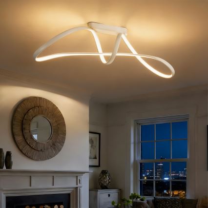 Brilagi - Dimbar LED-plafondlampa TWISTER LED/60W/230V 3000-6000K vit + fjärrkontroll