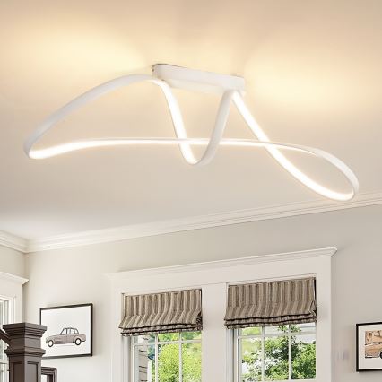 Brilagi - Dimbar LED-plafondlampa TWISTER LED/60W/230V 3000-6000K vit + fjärrkontroll