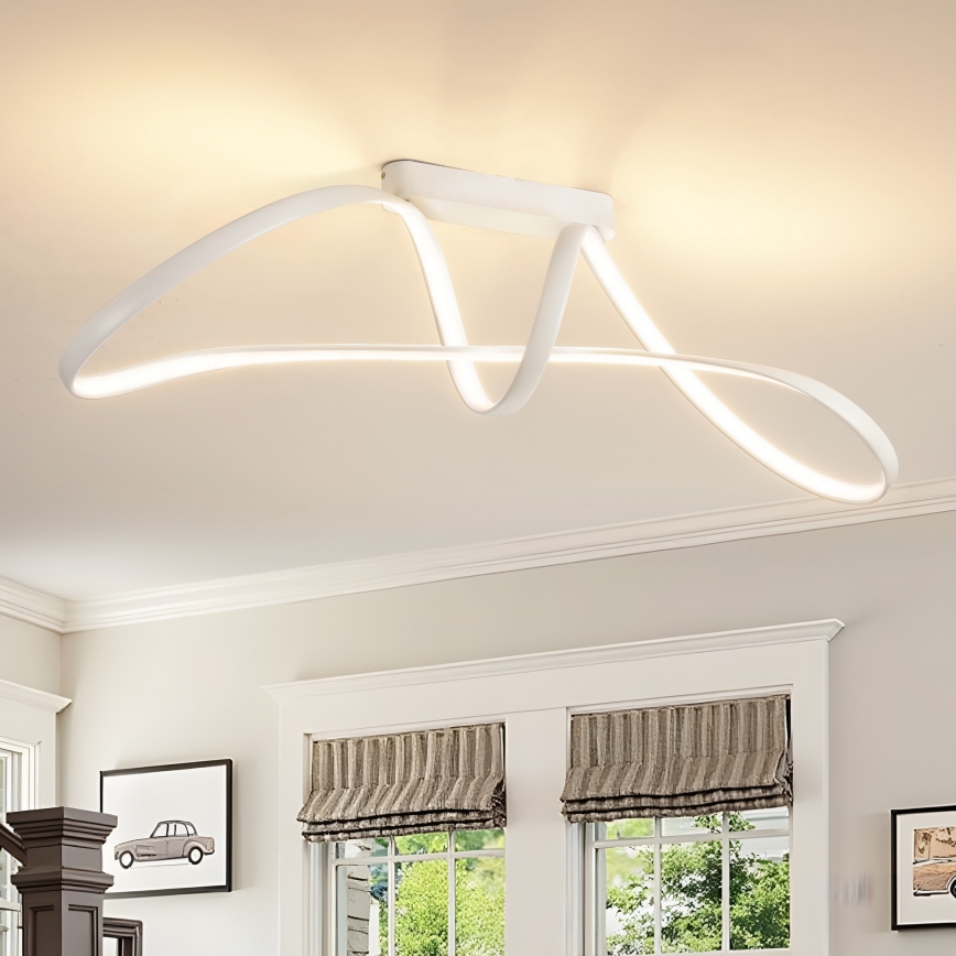 Brilagi - Dimbar LED-plafondlampa TWISTER LED/60W/230V 3000-6000K vit + fjärrkontroll