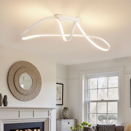 Brilagi - Dimbar LED-plafondlampa TWISTER LED/60W/230V 3000-6000K vit + fjärrkontroll