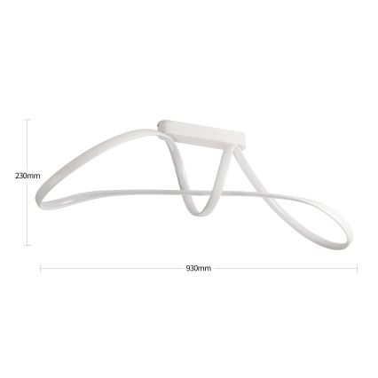 Brilagi - Dimbar LED-plafondlampa TWISTER LED/60W/230V 3000-6000K vit + fjärrkontroll