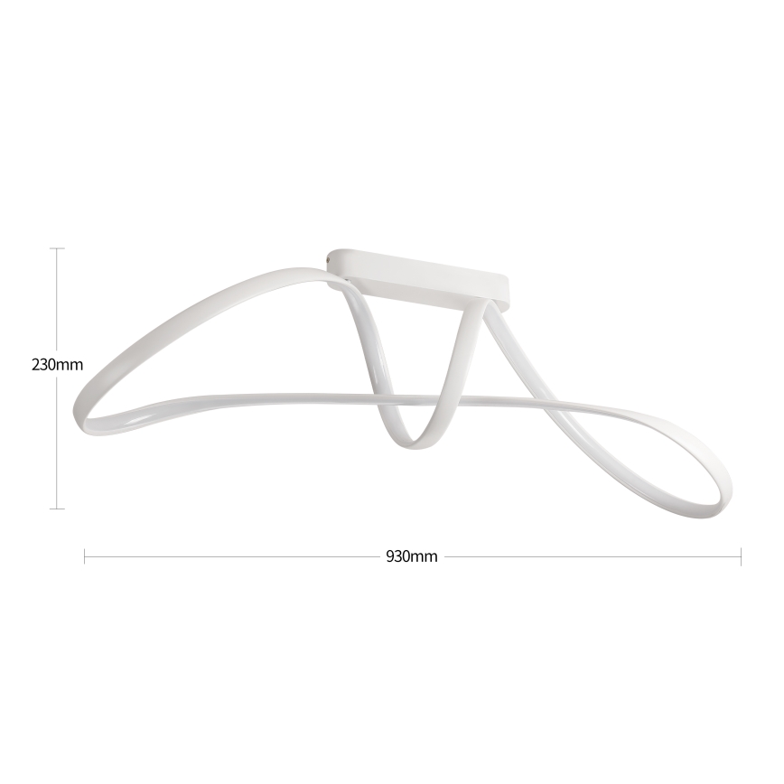 Brilagi - Dimbar LED-plafondlampa TWISTER LED/60W/230V 3000-6000K vit + fjärrkontroll