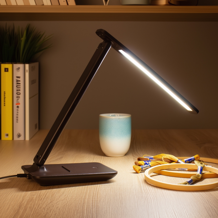 BRILAGI - Dimmbar LED-bordslampa MODO LED/7W/230V 3000/4000/6500K brun