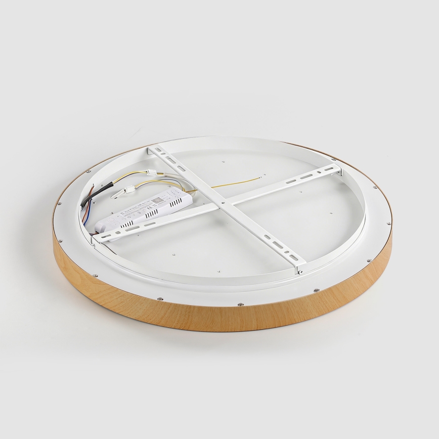 Brilagi - Dimmbar LED-taklampa GLASS POOL DOUBLE LED/80W/230V 3000-6000K 60 cm trädekor + fjärrkontroll