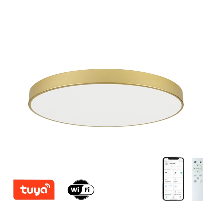 Brilagi - Dimbar LED-takarmatur POOL SMART LED/128W/230V 3000-6000K 100 cm guld Wi-Fi Tuya + fjärrkontroll
