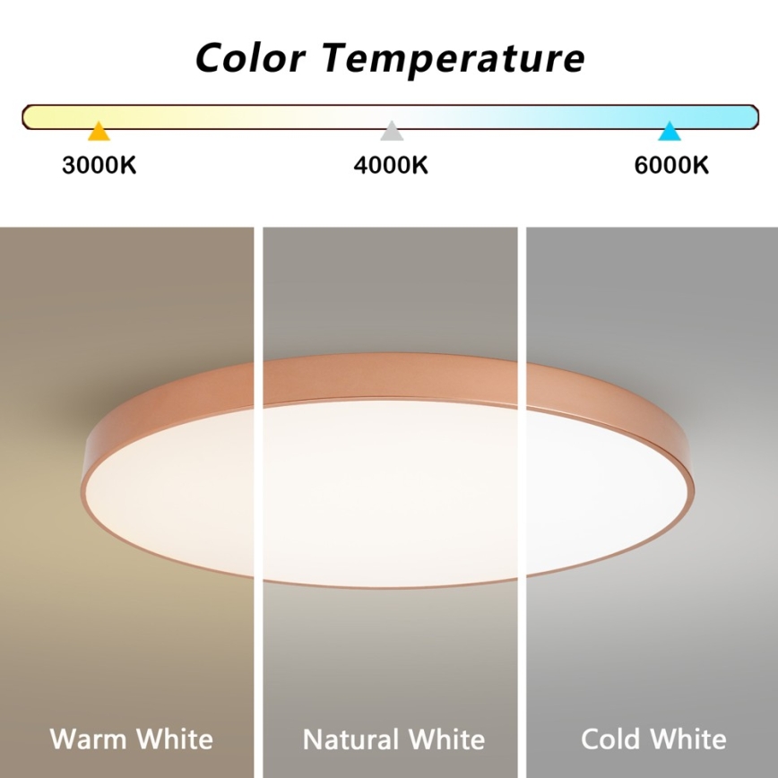 BRILAGI - LED Dimmbar taklampa POOL SMART LED/128W/230V 100 cm 3000-6000K Wi-Fi Tuya brons + fjärrkontroll