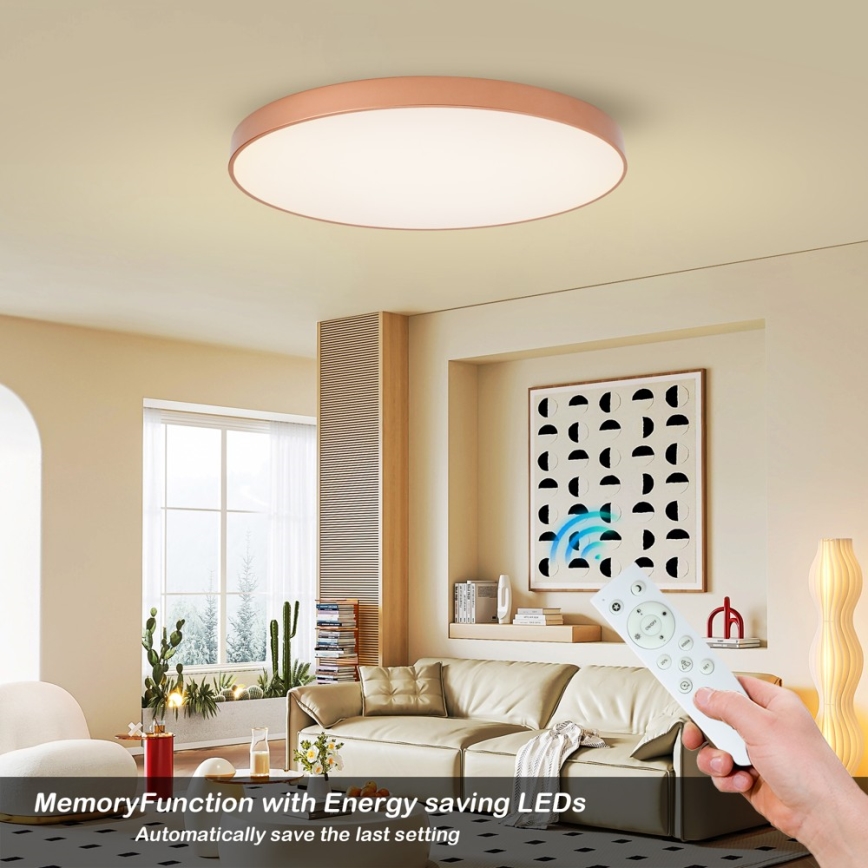 BRILAGI - LED Dimmbar taklampa POOL SMART LED/128W/230V 100 cm 3000-6000K Wi-Fi Tuya brons + fjärrkontroll