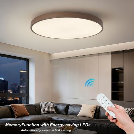 Brilagi - Dimbart LED-armatur POOL SMART LED/128W/230V Ø 100 cm 3000–6000 K Wi‑Fi Tuya + fjärrkontroll, brun