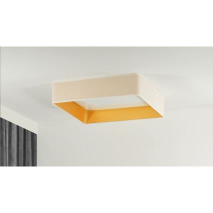 Brilagi - Dimbart LED-takarmatur VELVET SQUARE SMART LED/36W/230V 60x60 cm 2700-6500K Wi-Fi Tuya + fjärrkontroll krämvit