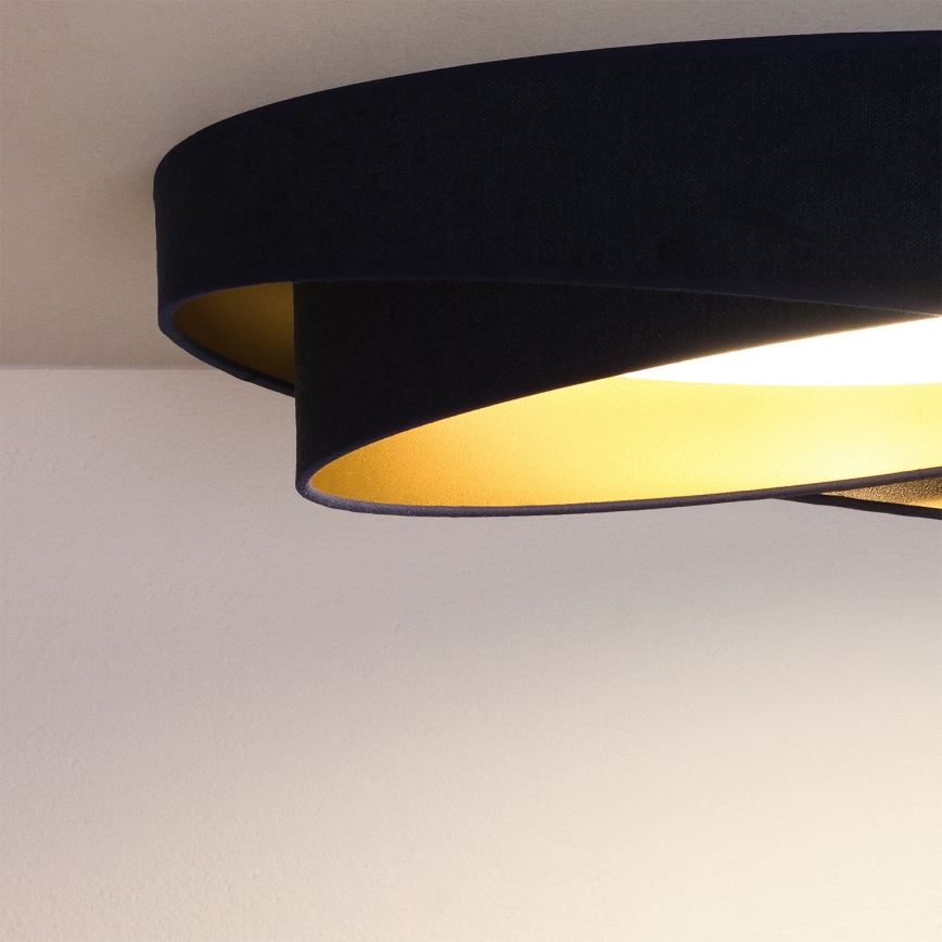 BRILAGI - LED dimbar taklampa VELVET TWIST LED/36W/230V 3000-6000K Ø 65 cm Wi-Fi Tuya Beacon blå/guld + fjärrkontroll