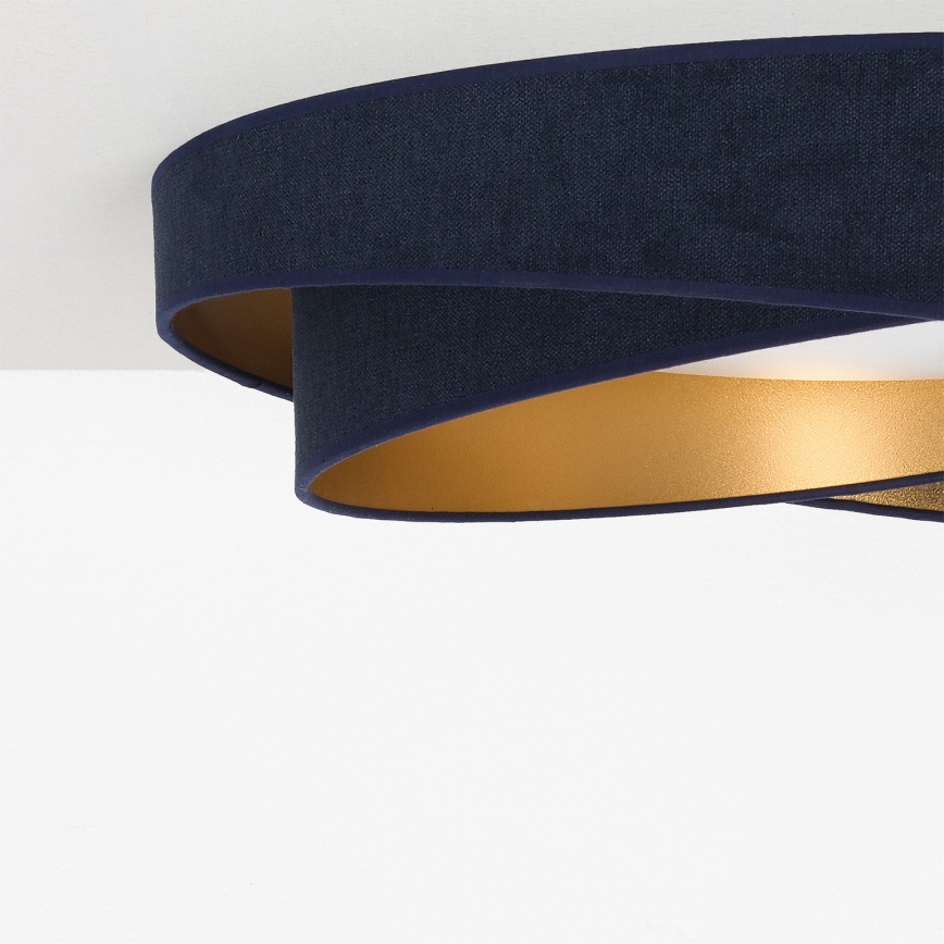 BRILAGI - LED dimbar taklampa VELVET TWIST LED/36W/230V 3000-6000K Ø 65 cm Wi-Fi Tuya Beacon blå/guld + fjärrkontroll