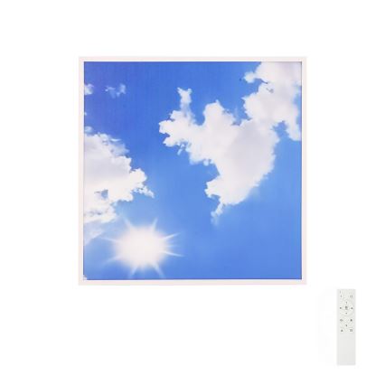 Brilagi - dimbar LED-takarmatur SLIMFRAME LED/58W/230V 60x60 cm 3000-6000K silver/blå + fjärrkontroll