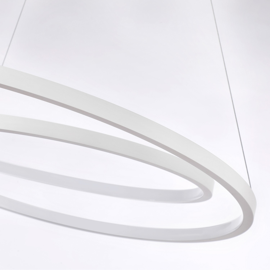 Brilagi - Dimmbar LED-pendellampa på vajer TWISTER LED/75W/230V 3000–6000K Ø 70 cm vit + fjärrkontroll