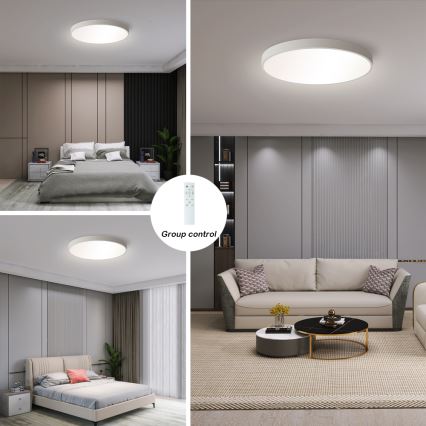 Brilagi - LED dimbar taklampa POOL SMART LED/60W/230V 50 cm 3000-6000K Wi-Fi Tuya + fjärrkontroll vit