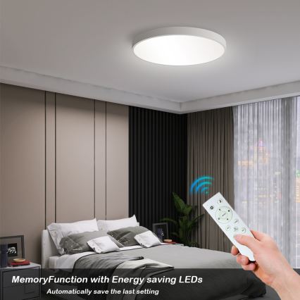 Brilagi - LED dimbar taklampa POOL SMART LED/60W/230V 50 cm 3000-6000K Wi-Fi Tuya + fjärrkontroll vit
