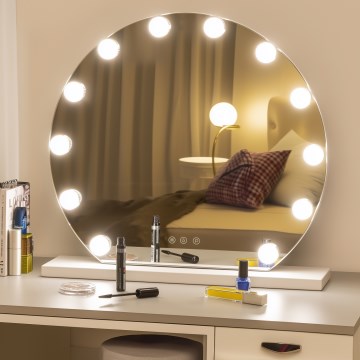 Brilagi - LED Dimbart sminkespegel HOLLYWOOD LED/12W/230V 3000/4000/6500K