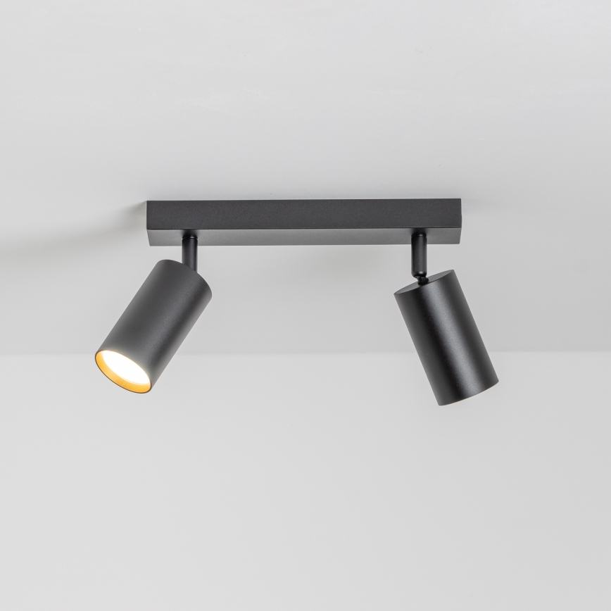 Brilagi - Dimbart LED-spot SELE 2xGU10/6,5W/230V 2700-6500K svart/guld