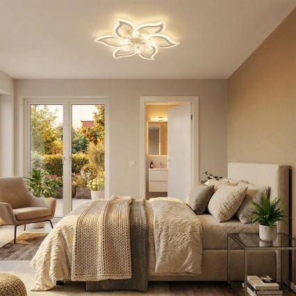 Brilagi - Dimbart LED-takfläkt LED/34W/230V 3000–6500K Ø 83 cm vit + fjärrkontroll
