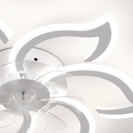 Brilagi - Dimbart LED-takfläkt LED/34W/230V 3000–6500K Ø 83 cm vit + fjärrkontroll