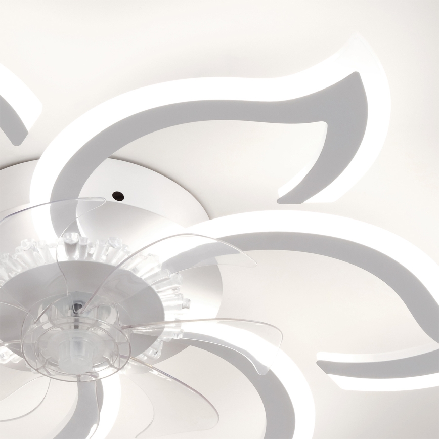 Brilagi - Dimbart LED-takfläkt LED/34W/230V 3000–6500K Ø 83 cm vit + fjärrkontroll