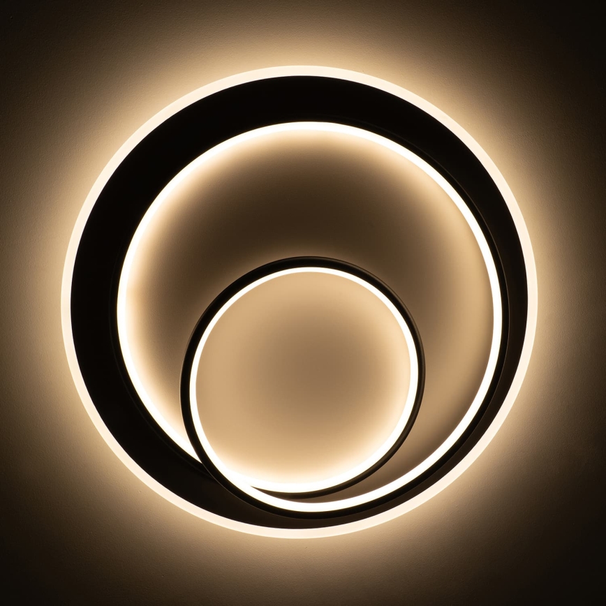 BRILAGI - Dimbar LED-taklampa FLARE LED/70W/230V 3000–6000K Ø 50 cm vit/svart + fjärrkontroll