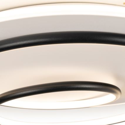 BRILAGI - Dimbar LED-taklampa FLARE LED/70W/230V 3000–6000K Ø 50 cm vit/svart + fjärrkontroll